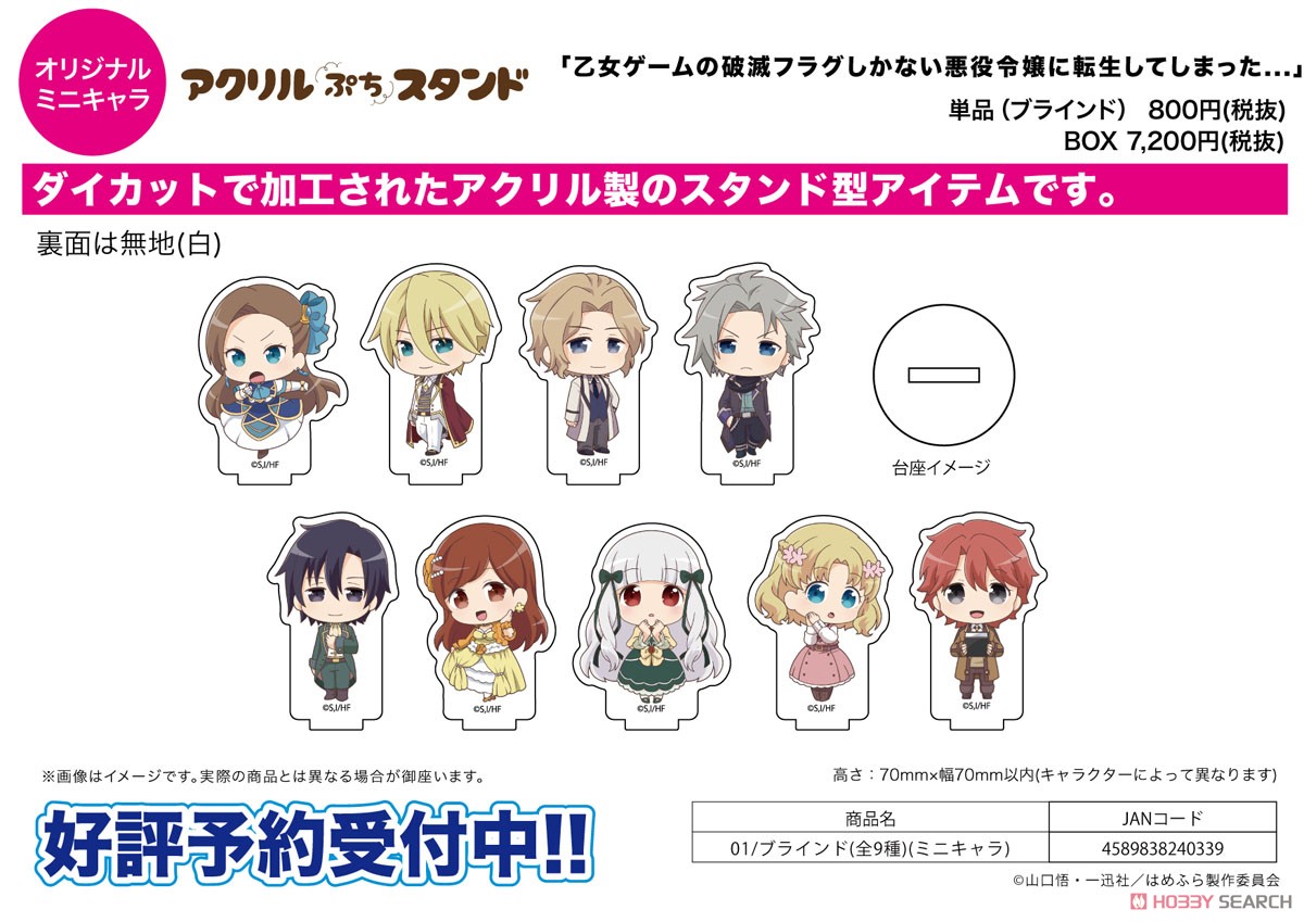 Acrylic Petit Stand [My Next Life as a Villainess: All Routes Lead to Doom!] 01 Box (Mini Chara) (Set of 9) (Anime Toy) その他の画像1