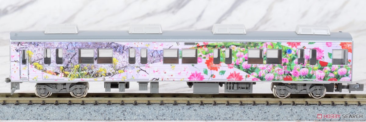 Chichibu Railway Series 7500 Wrapping Train `Saishokukenbi` Three Car Formation Set (w/Motor) (3-Car Set) (Pre-colored Completed) (Model Train) 商品画像2