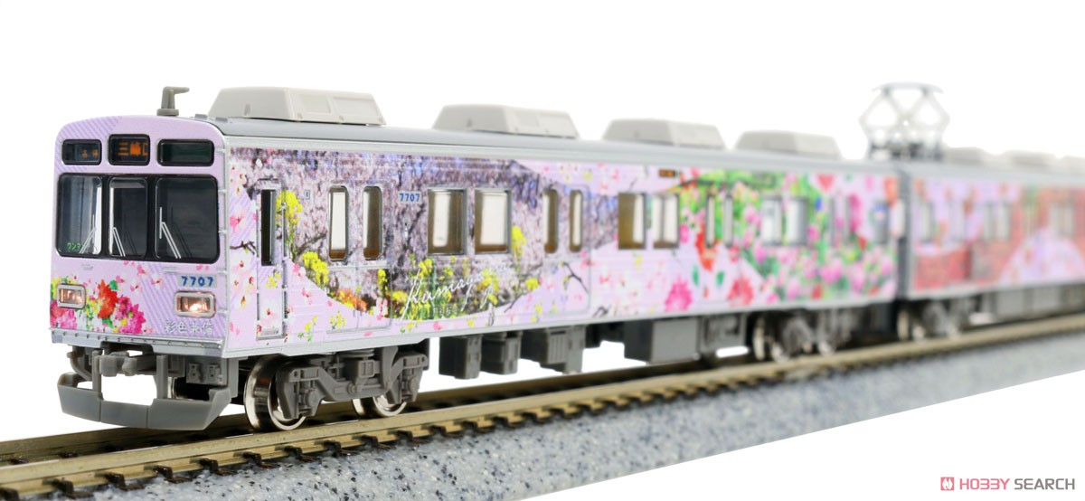 Chichibu Railway Series 7500 Wrapping Train `Saishokukenbi` Three Car Formation Set (w/Motor) (3-Car Set) (Pre-colored Completed) (Model Train) 商品画像7