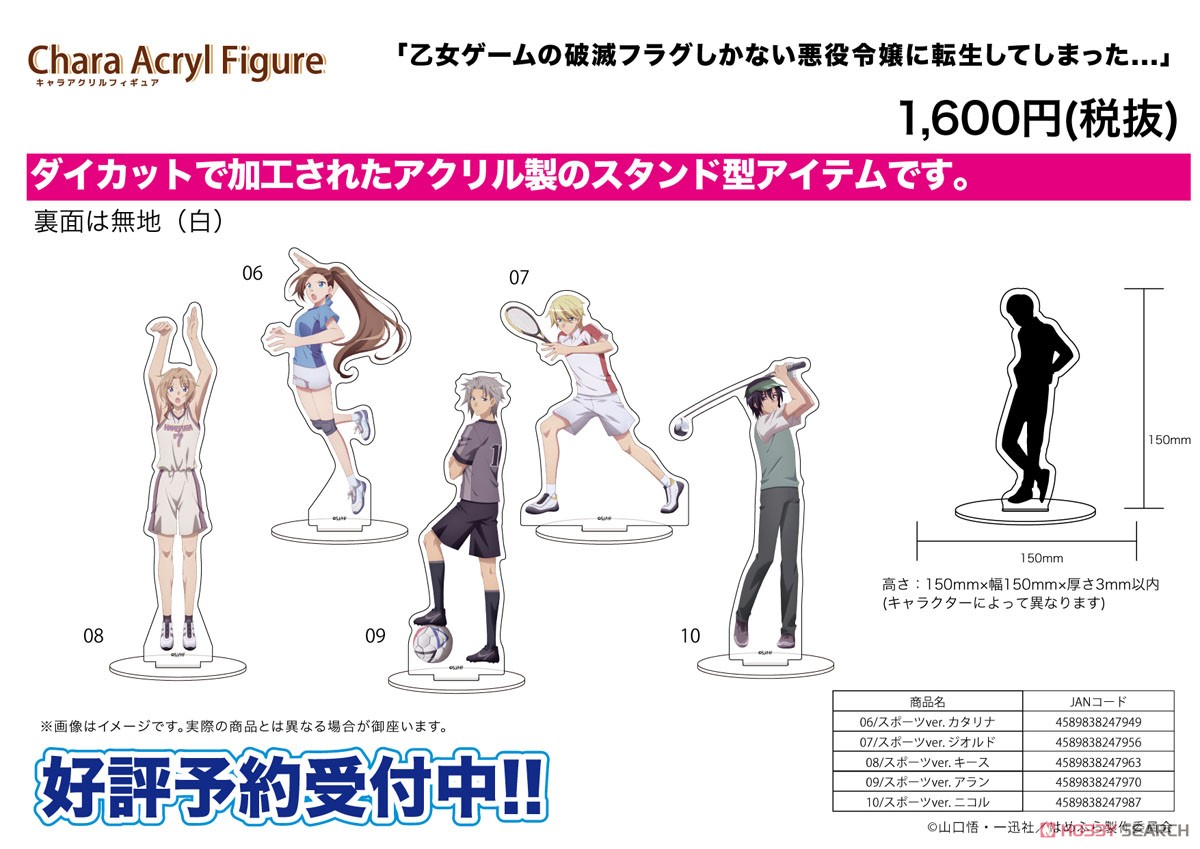 Chara Acrylic Figure [My Next Life as a Villainess: All Routes Lead to Doom!] 06 Sport Ver. Catarina (Anime Toy) その他の画像2