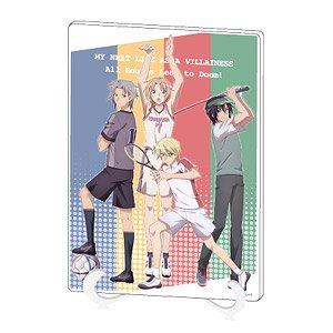 Acrylic Art Board (A5 Size) [My Next Life as a Villainess: All Routes Lead to Doom!] 01 Sport Ver. Geordo & Keith & Alan & Nicol (Anime Toy)