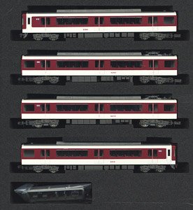 Kintetsu Series 5200 (Renewaled Car) Four Car Formation Set (w/Motor) (4-Car Set) (Pre-colored Completed) (Model Train)
