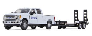 フォード F-250 スーパーデューティー ピックアップ タンデムアクスル 牽引トレーラー付き コマツ (ミニカー)