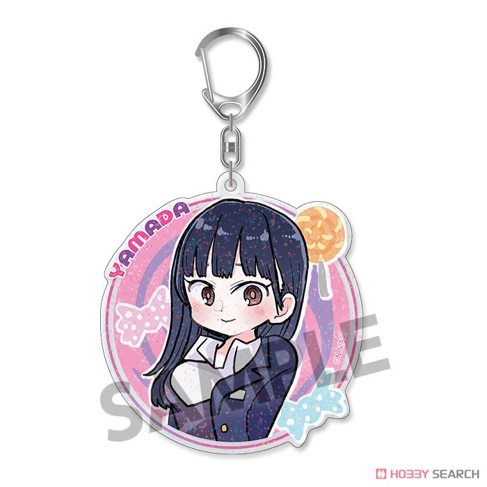 The Dangers in My Heart. Glitter Acrylic Key Ring Anna Yamada (Anime Toy) Item picture1