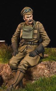 54mm (1/32) WW1 British Despatch Rider (Plastic model)