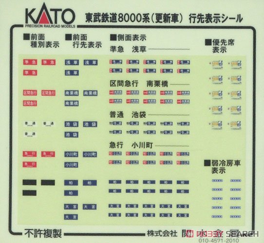 東武鉄道 8000系 (更新車) 4両基本セット (基本・4両セット) (鉄道模型) 中身1