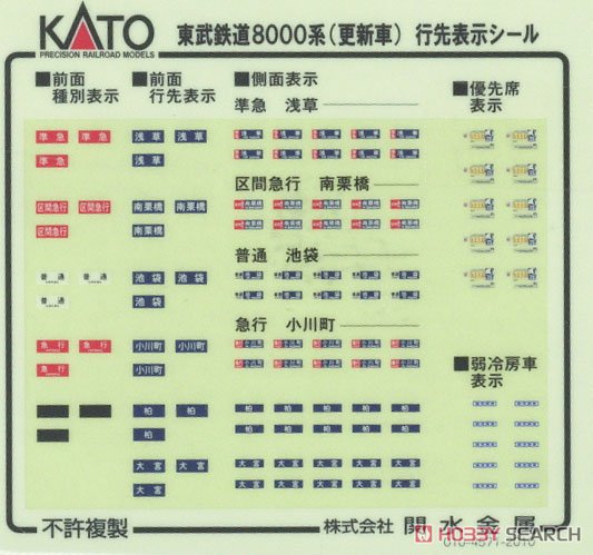 東武鉄道 8000系 (更新車) 4両増結セット (増結・4両セット) (鉄道模型) 中身1