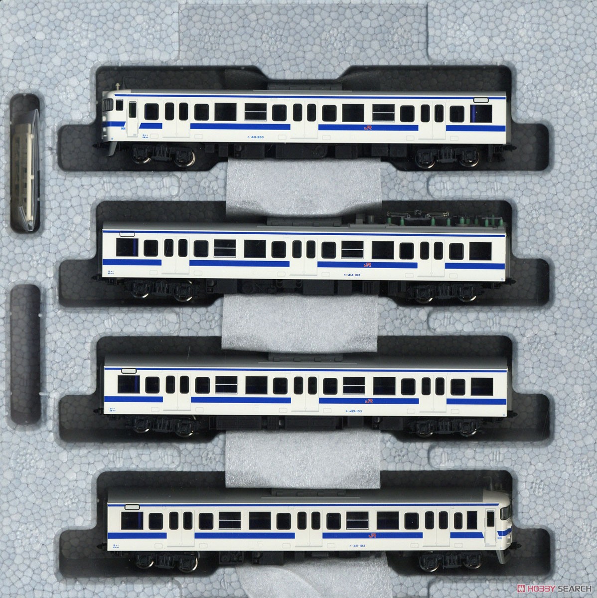 415系100番代 (九州色) 4両増結セット (増結・4両セット) (鉄道模型) 商品画像1
