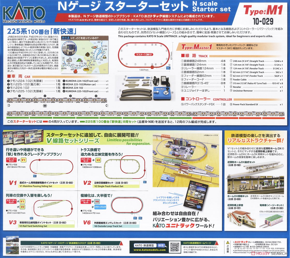 Starter Set Series 225-100 (Special Rapid Service) (4-Car Set + Master1[M1]) (Model Train) About item1