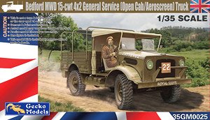 Bedford MWC 15-cwt 4x2 General Service (Open Cab/Aeroscreen) Truck (Plastic model)