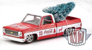 1973 Chevrolet Fleetline Coca-Cola w/Tree (Red / White) Christmas Ornament (Diecast Car)