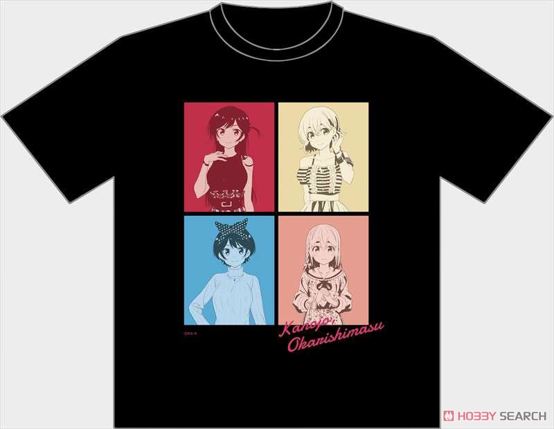 Rent-A-Girlfriend Assembly T-Shirt Black M (Anime Toy) Item picture1