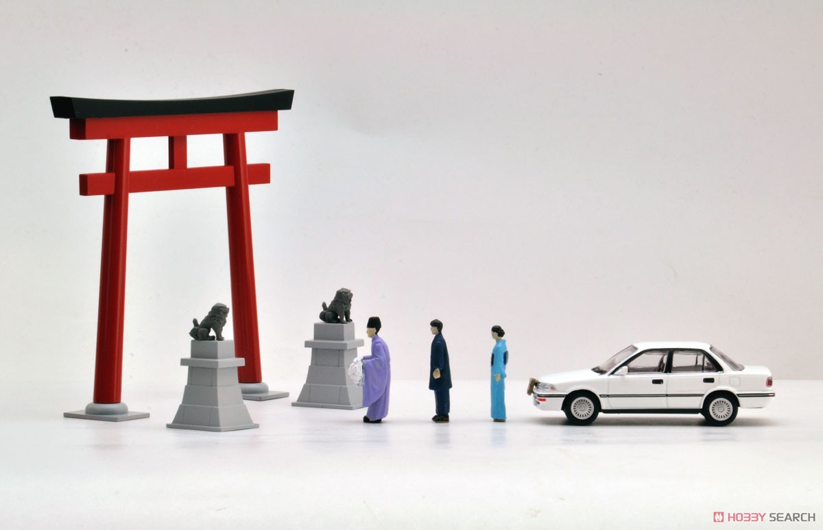 Diorama Collection64 #CarSnap03a New Year`s Visit to a Shrine (Diecast Car) Item picture17