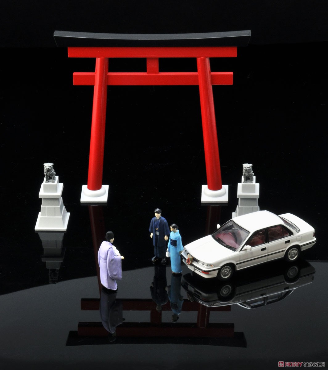 Diorama Collection64 #CarSnap03a New Year`s Visit to a Shrine (Diecast Car) Item picture2