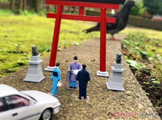 Diorama Collection64 #CarSnap03a New Year`s Visit to a Shrine (Diecast Car) Other picture1