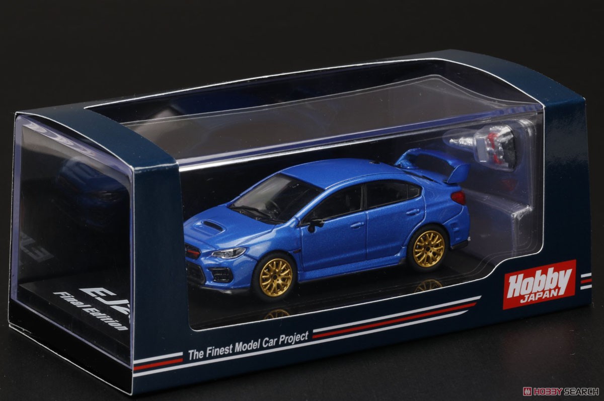 スバル WRX STI EJ20 ファイナルエディション (EJ20エンジンディスプレイモデル付き) WR ブルーパール (ミニカー) パッケージ1