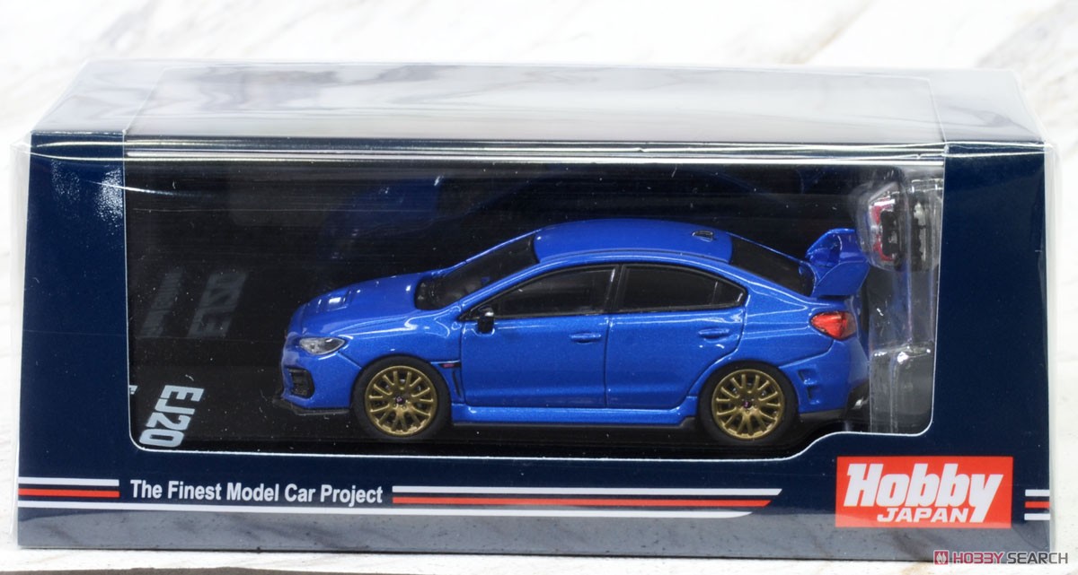 スバル WRX STI EJ20 ファイナルエディション (EJ20エンジンディスプレイモデル付き) WR ブルーパール (ミニカー) パッケージ2