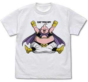 Dragon Ball Super Majin Buu T-Shirt Eat You Up! Ver. White XL (Anime Toy)