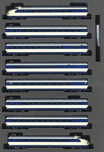 J.N.R. Series 0 Tokaido, Sanyo Shinkansen (Large Window Early Type, `Hikari` Hakata Opened Formation) Standard Set (Basic 8-Car Set) (Model Train)