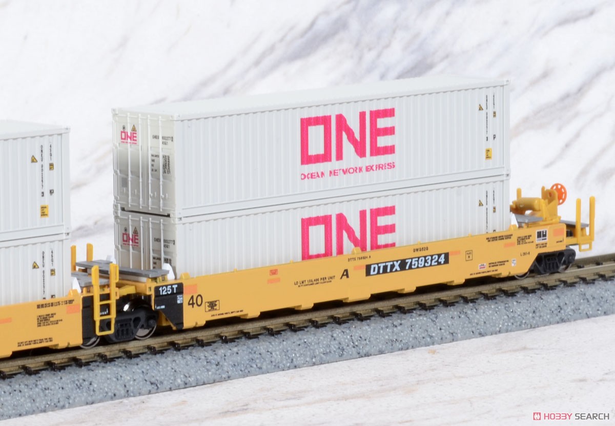 MAXI-I TTX New Logo #759324 w/ONE (Gray) Container (5-Car Set) (Model Train) Item picture5