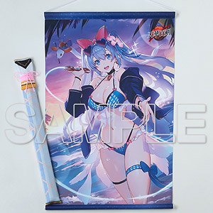[Tenka Hyakken] Suijingiri Kanemitsu Swimwear Date Double Suede Tapestry w/Katana Case Style Storage Bag (Anime Toy)