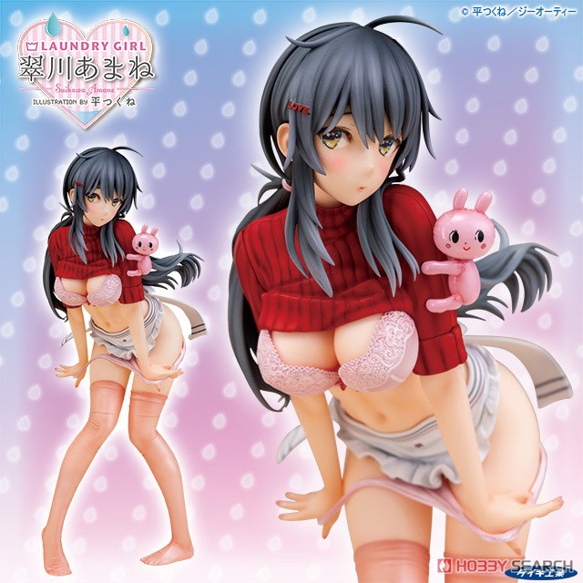 [w/Bonus Item] Laundry Girl Amane Suikawa Illustration by Tsukune Taira w/Hobby Search Large Size Acrylic Smartphone Stand (PVC Figure) Other picture3