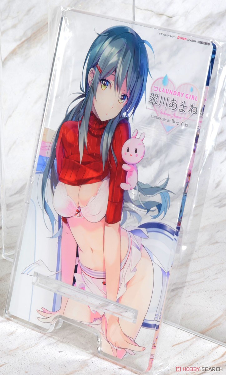 [w/Bonus Item] Laundry Girl Amane Suikawa Illustration by Tsukune Taira w/Hobby Search Large Size Acrylic Smartphone Stand (PVC Figure) Other picture5