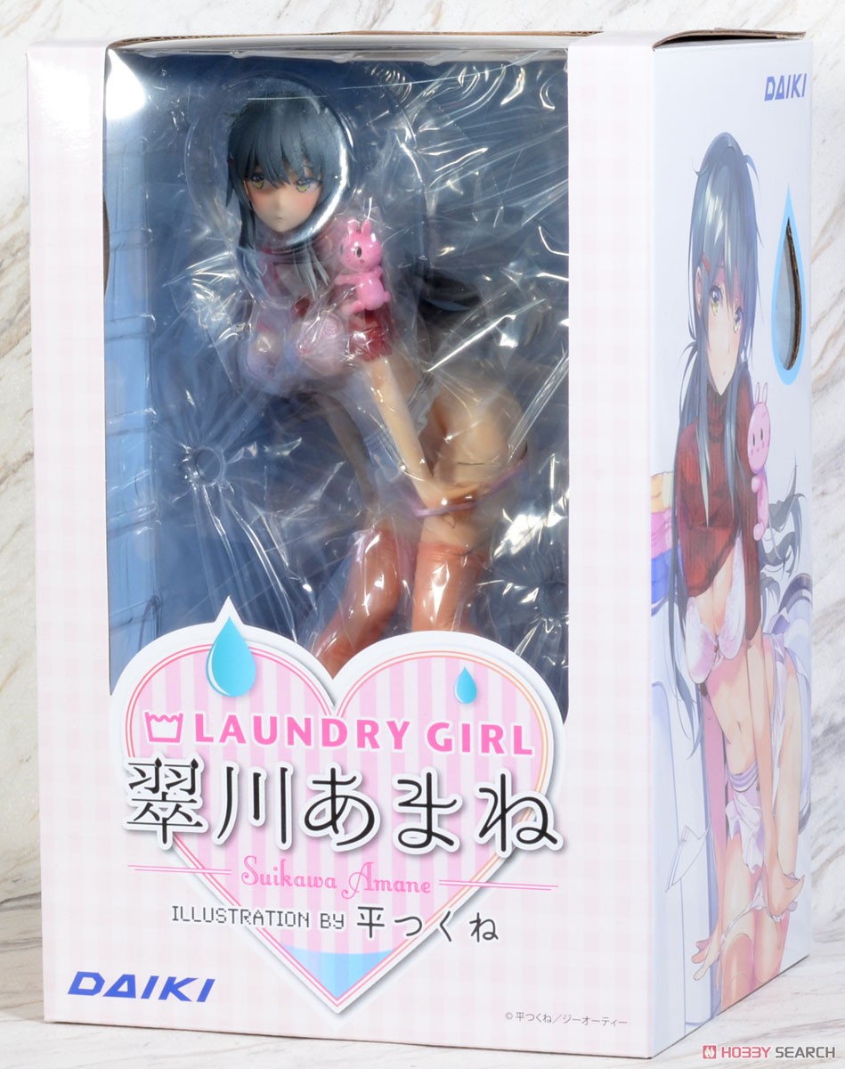 [w/Bonus Item] Laundry Girl Amane Suikawa Illustration by Tsukune Taira w/Hobby Search Large Size Acrylic Smartphone Stand (PVC Figure) Package1