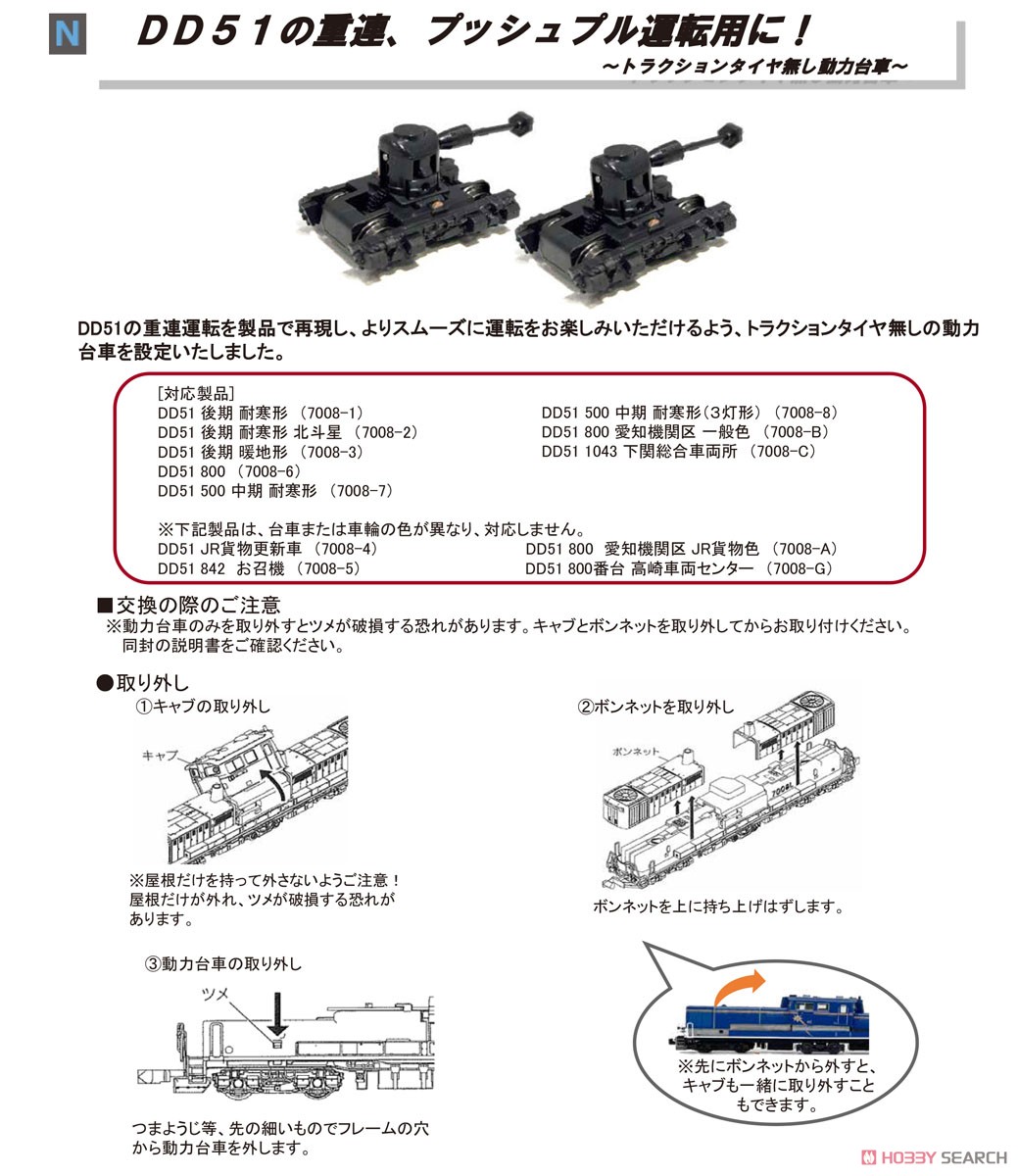 【Assyパーツ】 DD51 動力台車 (タイヤ無) (1両分) (鉄道模型) その他の画像2