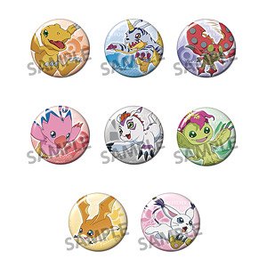 Digimon Adventure: Trading Can Badge vol.2 (Set of 8) (Anime Toy)