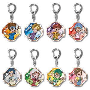 Digimon Adventure: Trading Acrylic Key Ring Vol.1 (Set of 8) (Anime Toy)