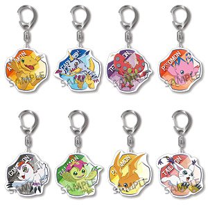 Digimon Adventure: Trading Acrylic Key Ring Vol.2 (Set of 8) (Anime Toy)