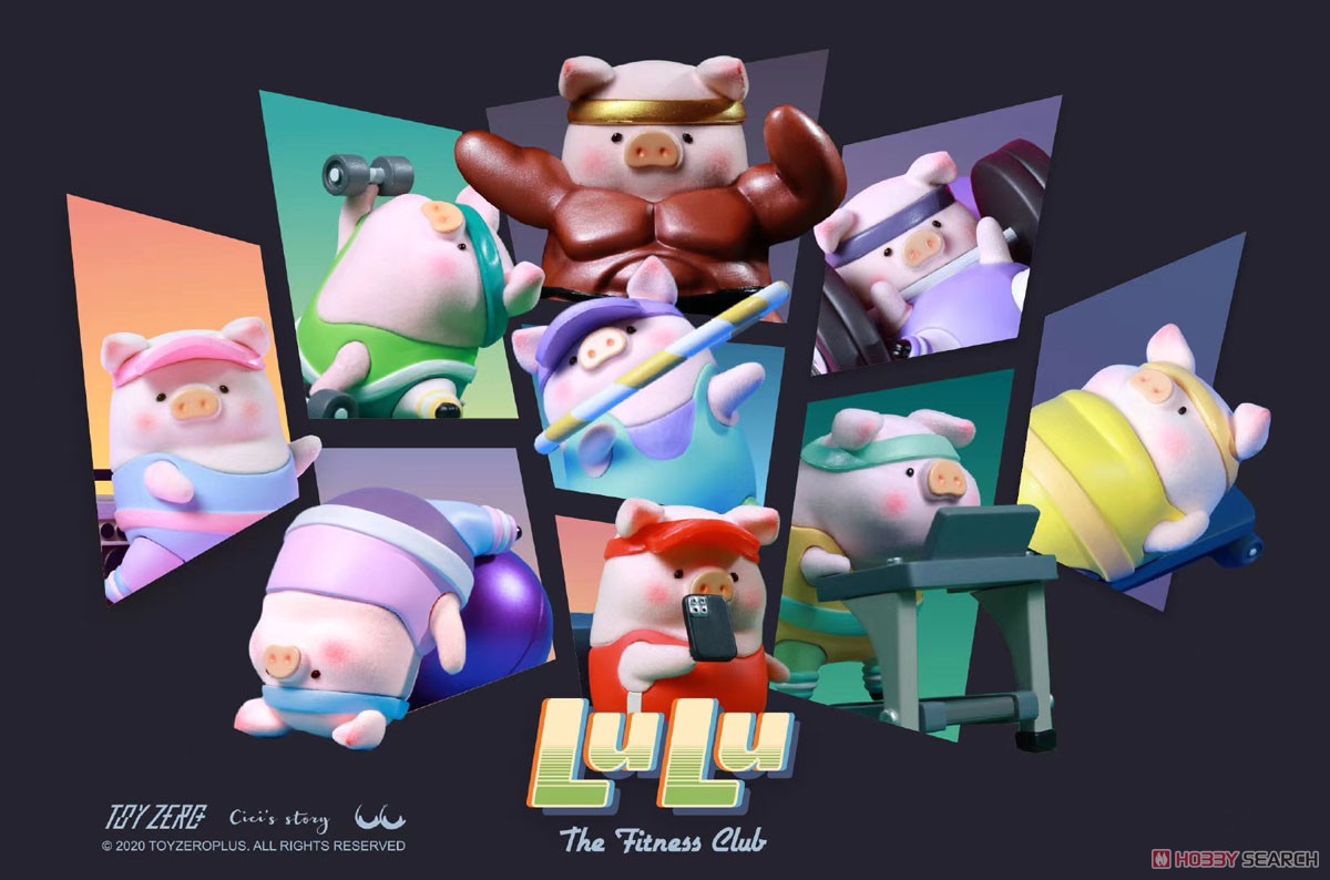 TOYZEROPLUS×CICI`S STORY 子豚LULU ザ・フィットネスクラブシリーズ (8個セット) (完成品) その他の画像2