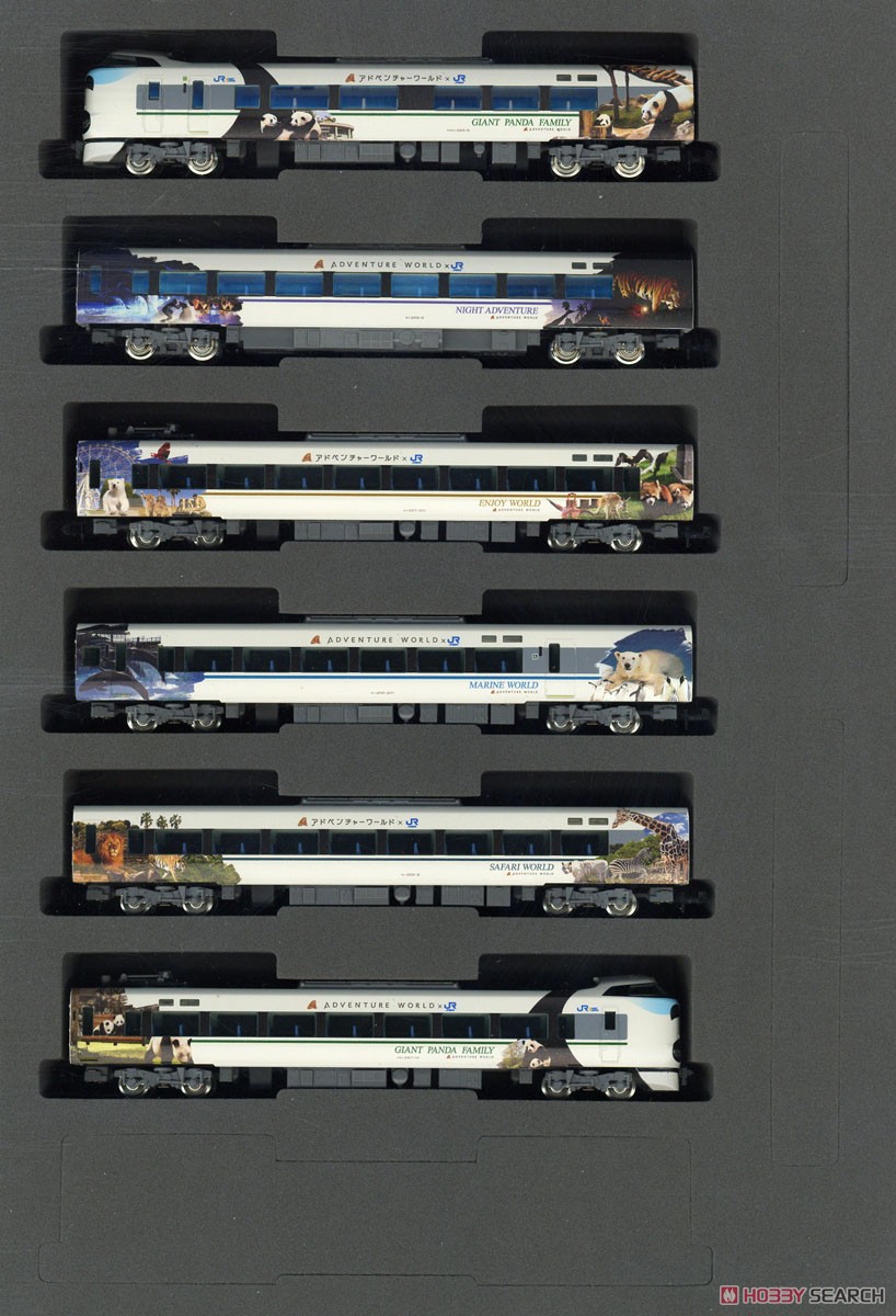 [Limited Edition] J.R. Limited Express Series 287 (Panda Kuroshio, Smile Adventure Train, New Logo) (6-Car Set) (Model Train) Item picture1
