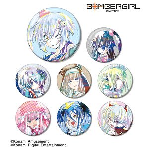 Bomber Girl Trading Ani-Art Can Badge (Set of 8) (Anime Toy)