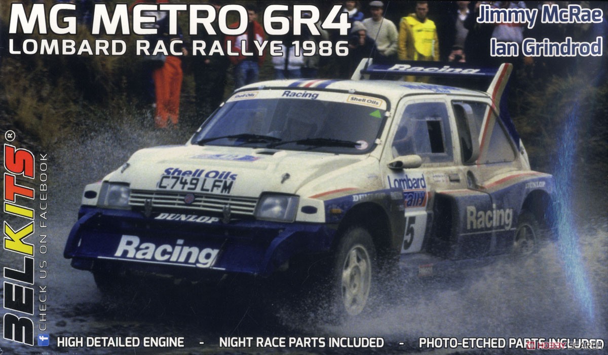 ベルキット No.16 MG METRO 6R4 LOMBARD RAC RALLYE 1986 Jimmy McRae/Ian Grindrod (プラモデル) パッケージ2