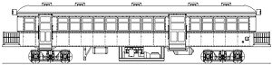 1/80(HO) Diesel Car w/Luggage Deck B Type Kit (Unassembled Kit) (Model Train)