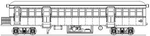 1/80(HO) Diesel Car w/Luggage Deck D Type Kit (Unassembled Kit) (Model Train)