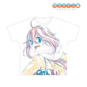 Yurucamp Nadeshiko Kagamihara Ani-Art Full Graphic T-Shirt Unisex S (Anime Toy)