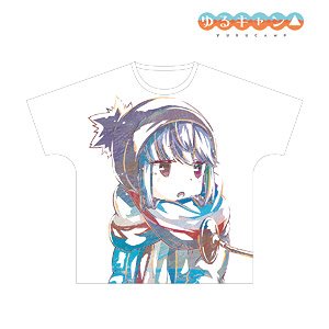Yurucamp Rin Shima Ani-Art Full Graphic T-Shirt Unisex S (Anime Toy)