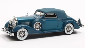 デューセンバーグ J-519-2548 カブリオレ D Ieteren クローズド 1935 ブルー (ミニカー)