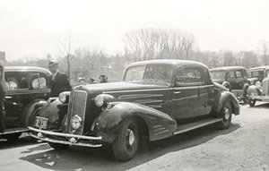 キャデラック V16 シリーズ90 フリートウッド クーペ 1937 グリーン (ミニカー)