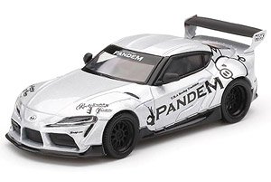 Pandem Toyota GR Supra V1.0 Silver (LHD) (Diecast Car)