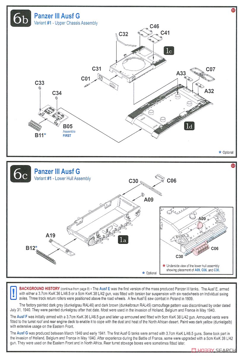 Panzer III Ausf E/F/G (Plastic model) 設計図11