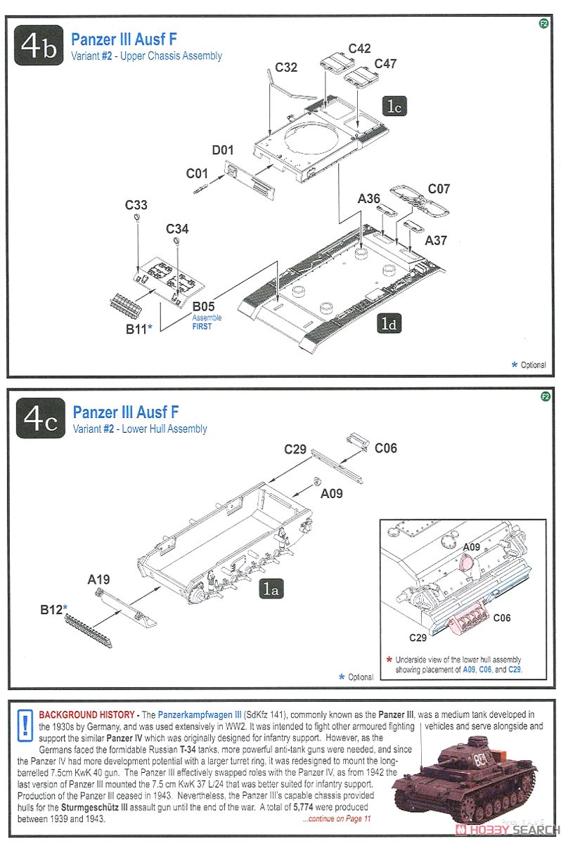 Panzer III Ausf E/F/G (Plastic model) 設計図7