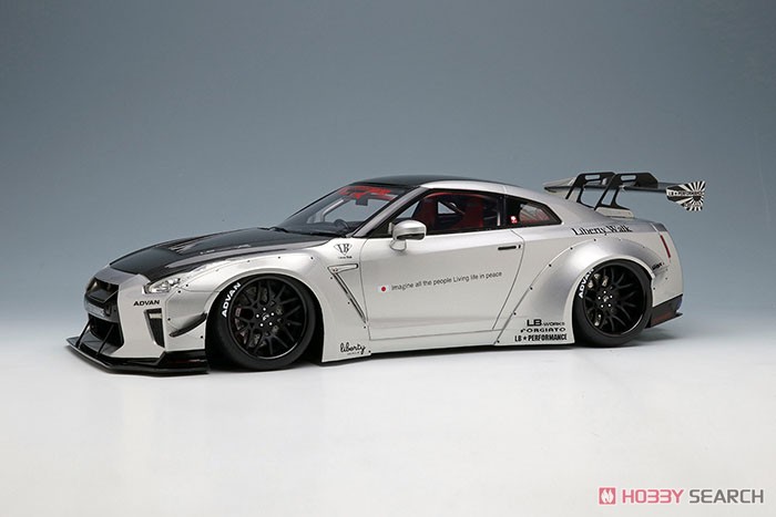 LB WORKS GT-R Type 1.5 Special Edition 2017 シルバー (ミニカー) 商品画像1