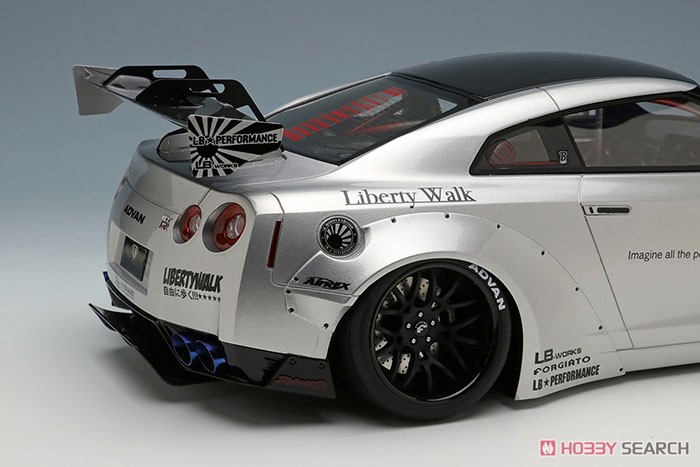LB WORKS GT-R Type 1.5 Special Edition 2017 シルバー (ミニカー) 商品画像6
