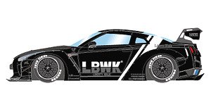 LB Works GT-R Type 1.5 Special Edition 2017 Black / LBWK Stripes (Diecast Car)