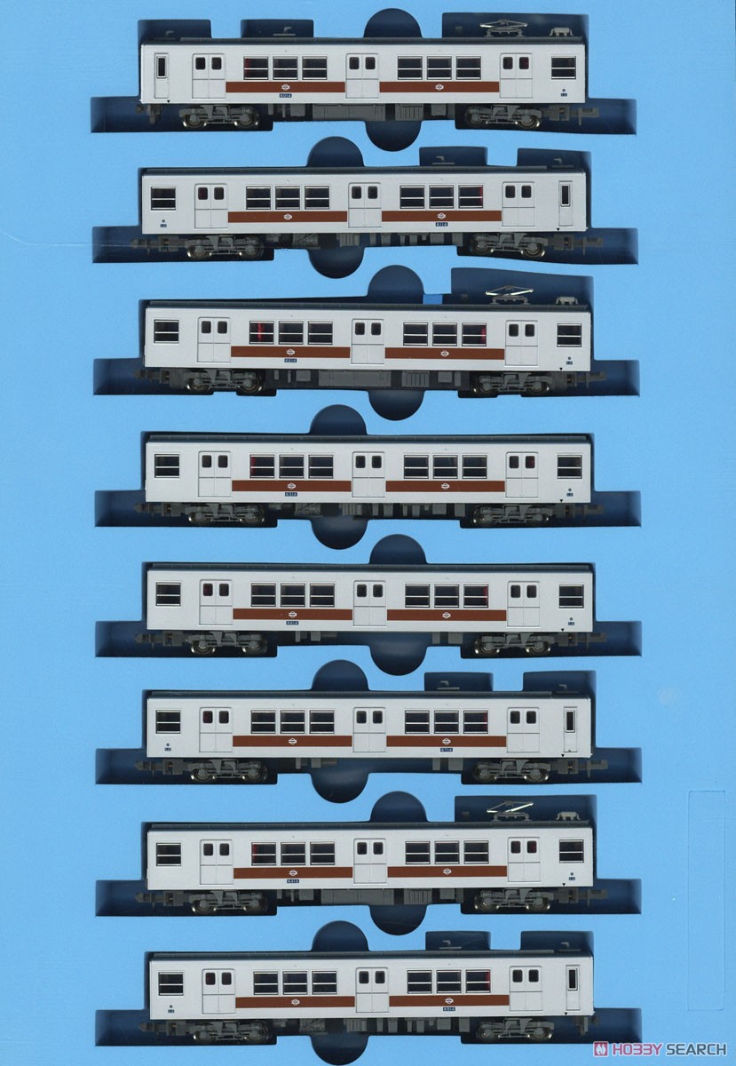 大阪市交通局 60系 パンタグラフ集電方式 非冷房車両 側面茶帯 8両セット (8両セット) (鉄道模型) 商品画像1