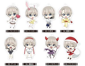 Uzaki-chan Wants to Hang Out! Marutto Stand Key Ring 01 Vol.01 (Set of 8) (Anime Toy)